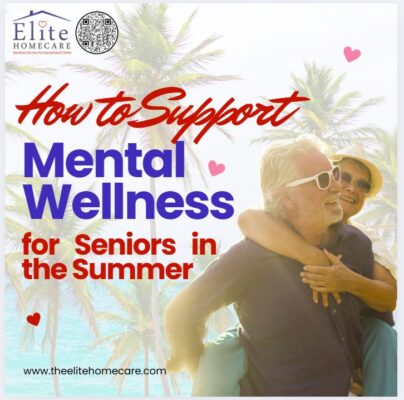 Keeping seniors cool, connected, and cared for this summer helps support their mental wellness all season long. 🌼💬🌞